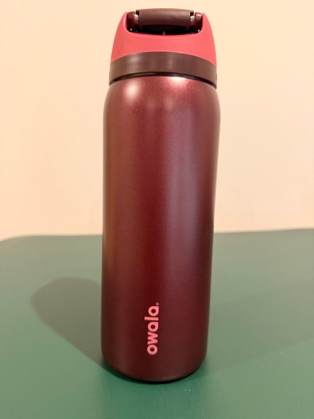 Owala FreeSip 32oz Stainless Steel Water Bottle - Dark Cherry